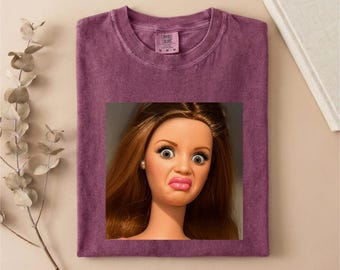 Doll Face Meme Comfort Colors T-Shirt, Weird Shirt, Sarcastic Tee, Specific Sweater, Birthday Gifts, Fun Unique Doll Shirt, Gift for Her