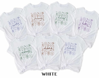 Floral Mothers Day Comfort Colors T-Shirt, Mamaw Shirt, Grammy Mamaw Nana Honey Auntie Shirt, Motherhood T-Shirt, Gift for Her, Summer Mom