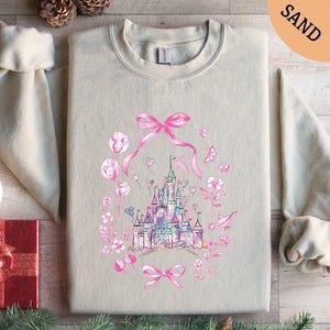Disney Castle Sweatshirt, Coquette T-Shirt, Magical Castle Tee, Magic Kingdom Sweater, Disney Hoodie, Gift for Girlfriend, Princess Shirt