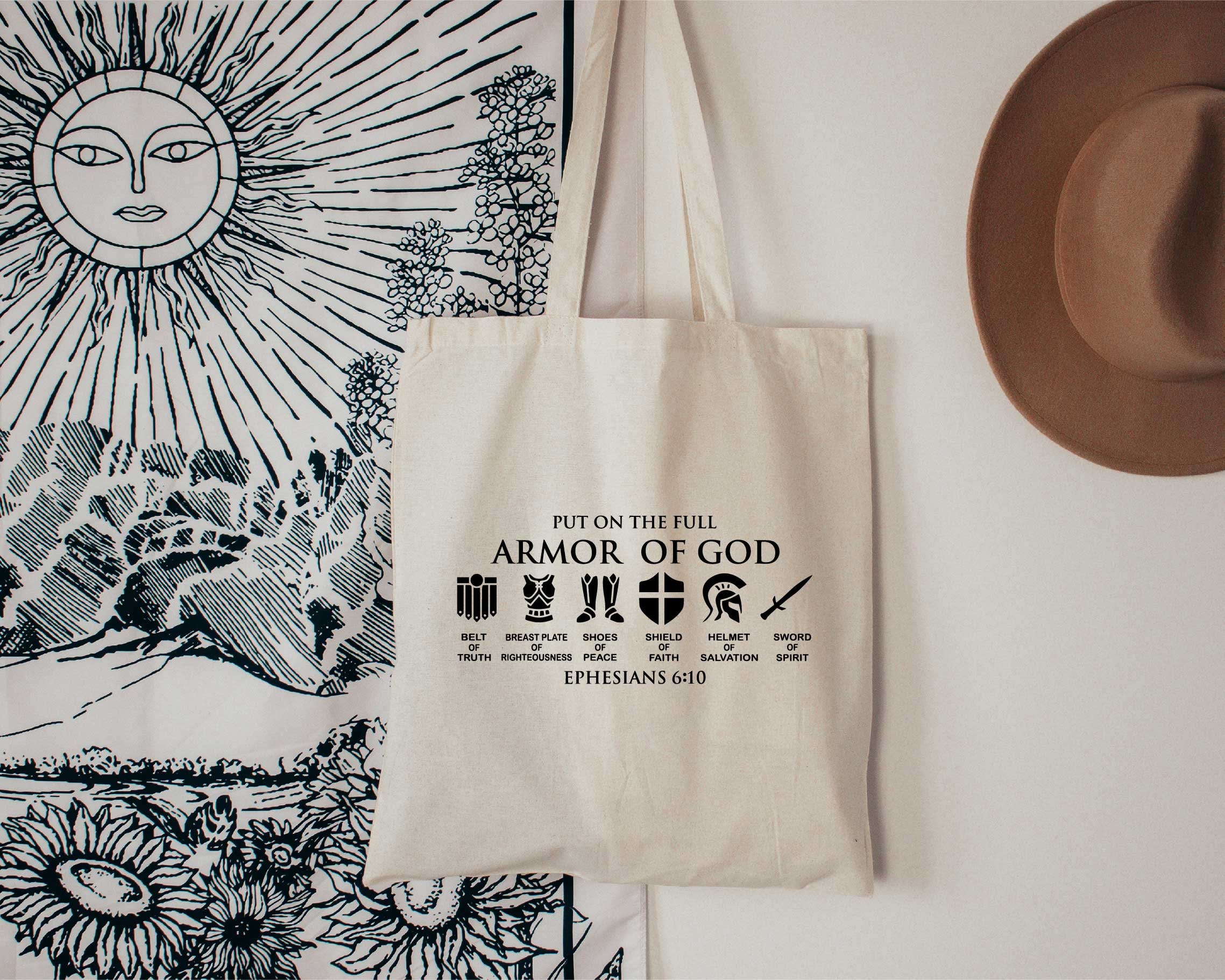 Put On The Full Armor Of God Tote Bag Put On The Full Armor Of God Tote Bag