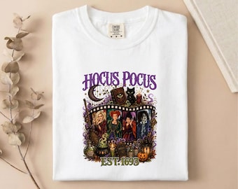 Comfort Colors® Vintage Witchy Halloween T-Shirt, Spooky Witch Coven Sweatshirt, Magical Halloween Night Witch Shirt, Spooky Season Sweater