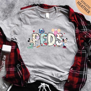 a t - shirt with the word peds printed on it