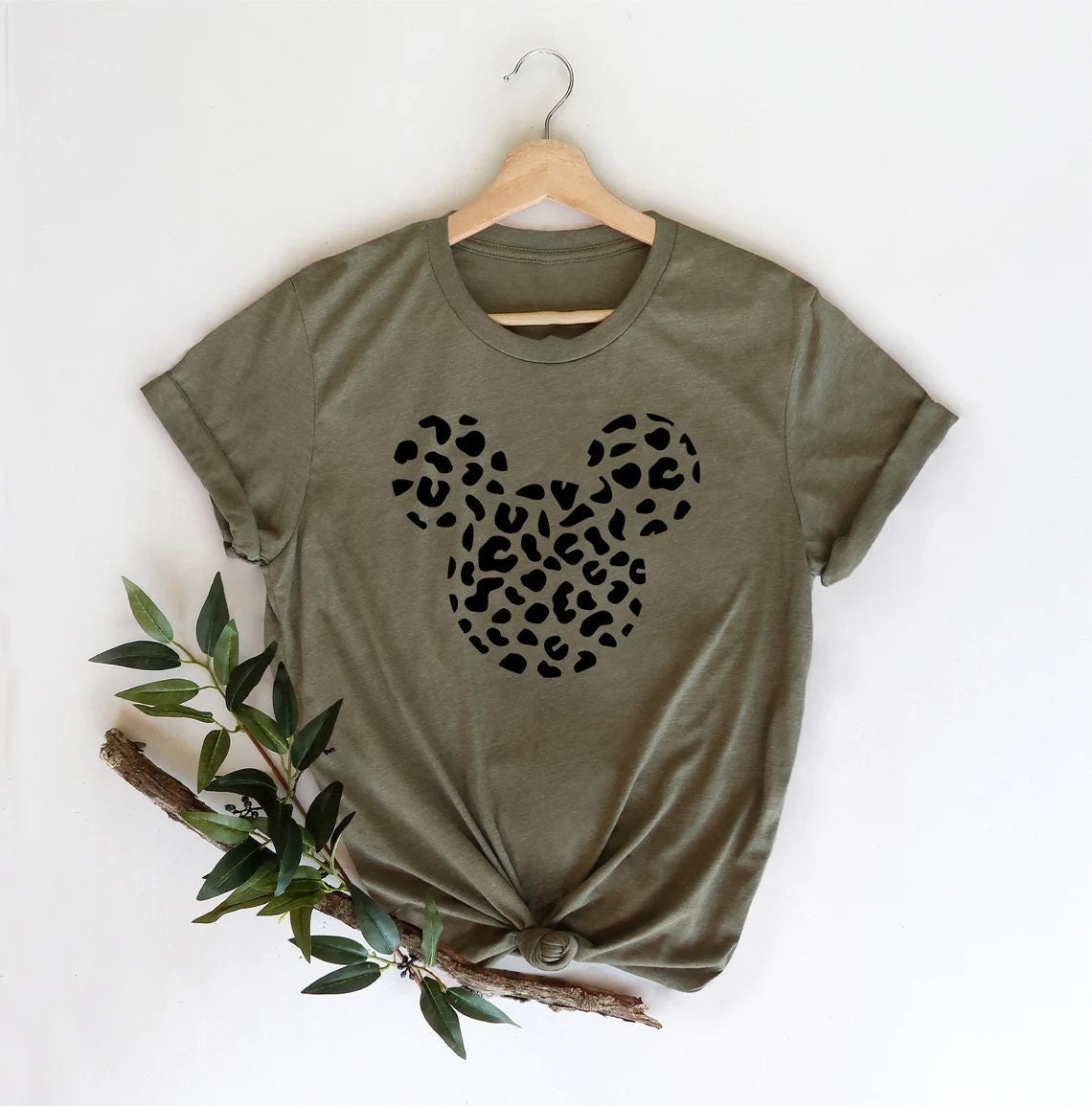 Ear Shirt Leopard Mickey Shirt Leopard 