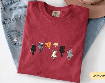 Comfort Colors® Cute Cats T-Shirt, Kitten Shirt, Cute Pet Sweater, Nature Lover Shirt, Cat Lover Gift, Animal Lover Gift, Cat Mom Gifts Top