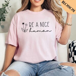 Be A Nice Human Shirt, Anxiety Shirt, Mental Health Shirt, Mental Health Gift, Comfort Colors Shirt, Self Care Shirt, Therapy Shirt