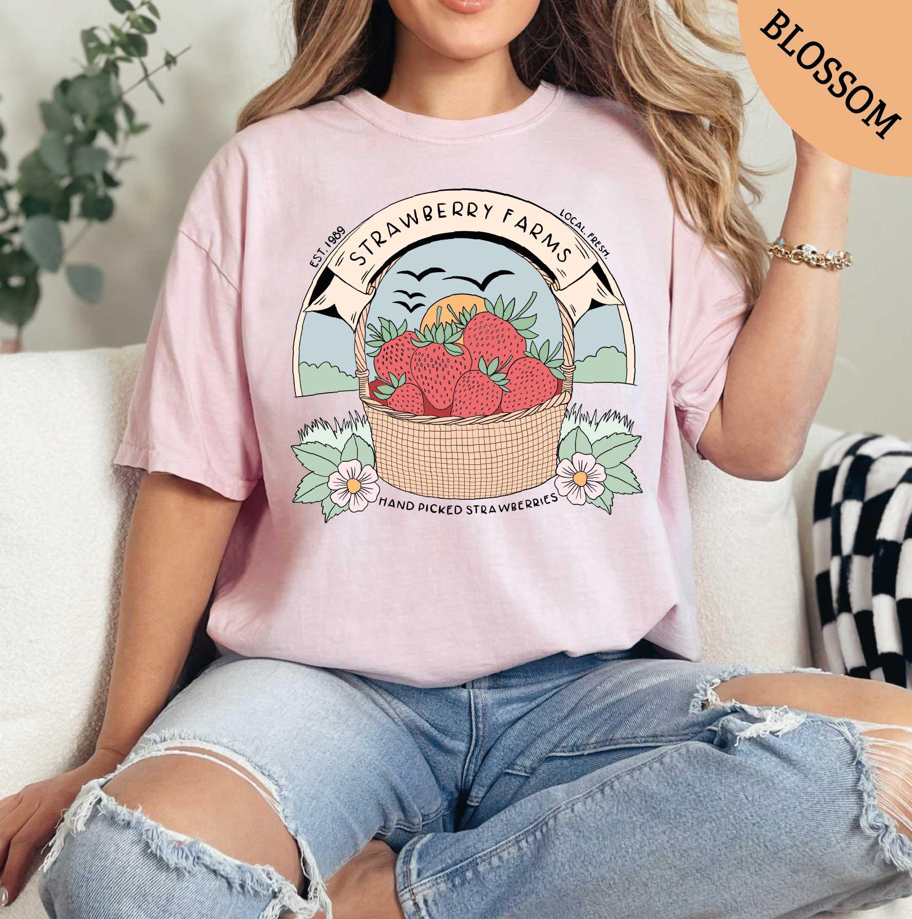 トップス R&D.M.Co- HAND PICKED STRAWBERRY TEE B1pppR4gVKL._CLa|2140,2000|