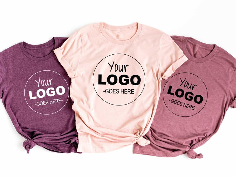 a group of t - shirts with different logos on them