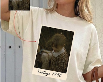 Custom Vintage Photo And Year Comfort Colors T-Shirt, Personalised Picture Birthday Shirt, Birthday Gifts, 40th Birthday Tee, 30th Birthday