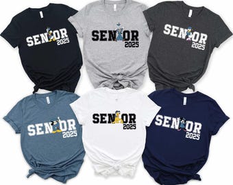 Senior 2025 Mickey and Friends Shirt, Graduate T-Shirt, Graduation Party Tee, Disney Sweatshirt, Disneyland Sweater, Graduation Gift Shirt