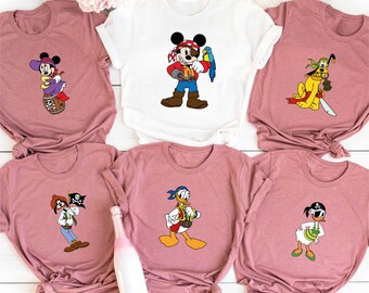 Disney Mickey and Friends Disney Pirate Shirt,  Disney Family Cruise Trip Shirt, Disneyland Gifts Shirt, Disney Lover Shirt, Disney Vacation