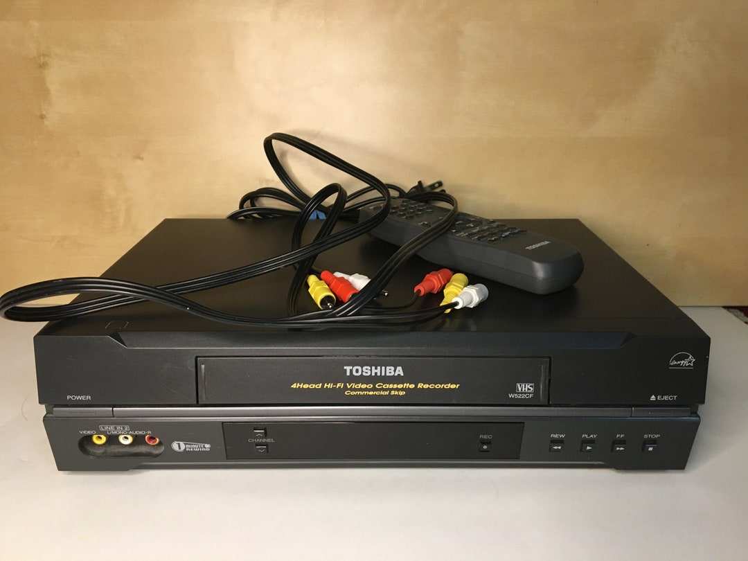 Toshiba W522 CF Hifi VCR VHS Player Tested With Remote Etsy