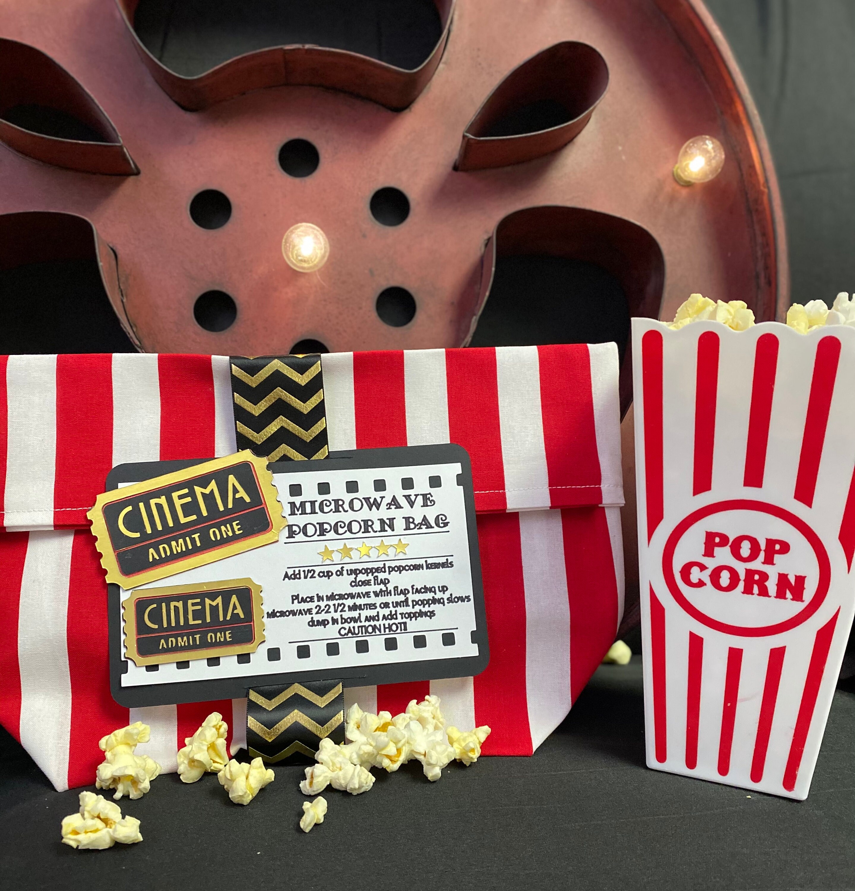 100 Cotton Reusable microwave popcorn bag Etsy