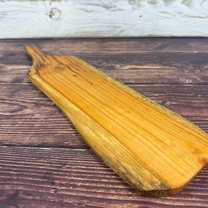 Handmade Cherry Wood Charcuterie Board – Rustic Kitchen Serving Board