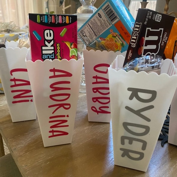 Personalized Popcorn Bucket Etsy