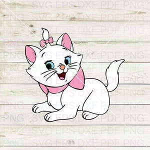 Marie_The_Aristocats_009 Svg Dxf Eps Pdf Png、Cricut、カッティングファイル、ベクター、クリップアート - 即時ダウンロード