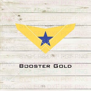 Booster_Gold Svg Dxf Eps Pdf Png, Cricut, Cutting-bestand, Vector, Clipart - Instant Download
