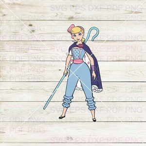 Bo_Peep_Toy_Story_008 Svg Dxf Eps Pdf Png, Cricut, fichier de découpe, vecteur, Clipart - téléchargement immédiat