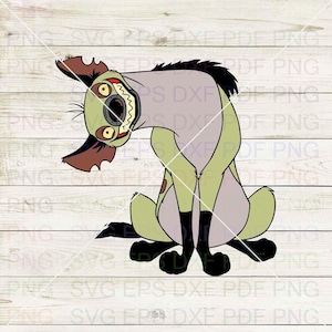 Ed_Hyena_El_Rey_León_036 Svg Dxf Eps Pdf Png, Cricut, Archivo de corte, Vector, Clipart - Descarga instantánea