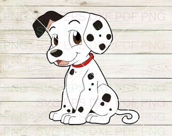 Cute_Puppy_Puppies_101_Dalmatians_006 Svg Dxf Eps Pdf Png, Cricut, Cutting file, Vector, Clipart - Instant Download