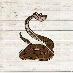 Snake_Kaa_The_Jungle_Book_026 Svg Dxf Eps Pdf Png, Cricut, Cutting-bestand, Vector, Clipart - Instant Download
