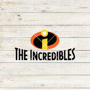 The_Incredibles_025 Svg Dxf Eps Pdf Png, Cricut, Cutting-bestand, Vector, Clipart - Instant Download