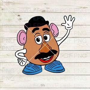 Potato_Head_Toy_Story_014 Svg Dxf Eps Pdf Png, Cricut, Archivo de corte, Vector, Clipart - Descarga instantánea