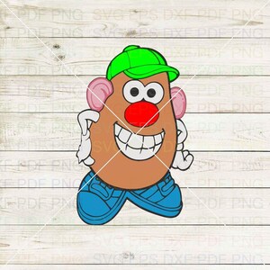 Potato_Head_Toy_Story_013 Svg Dxf Eps Pdf Png, Cricut, Archivo de corte, Vector, Clipart - Descarga instantánea