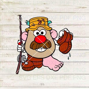 Potato_Head_Toy_Story_015 Svg Dxf Eps Pdf Png, Cricut, Archivo de corte, Vector, Clipart - Descarga instantánea