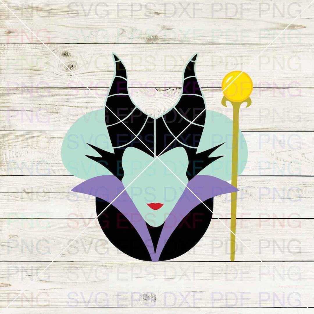 Maleficent_silhouette_026 Svg Dxf Eps Pdf Png, Cricut, Cutting File