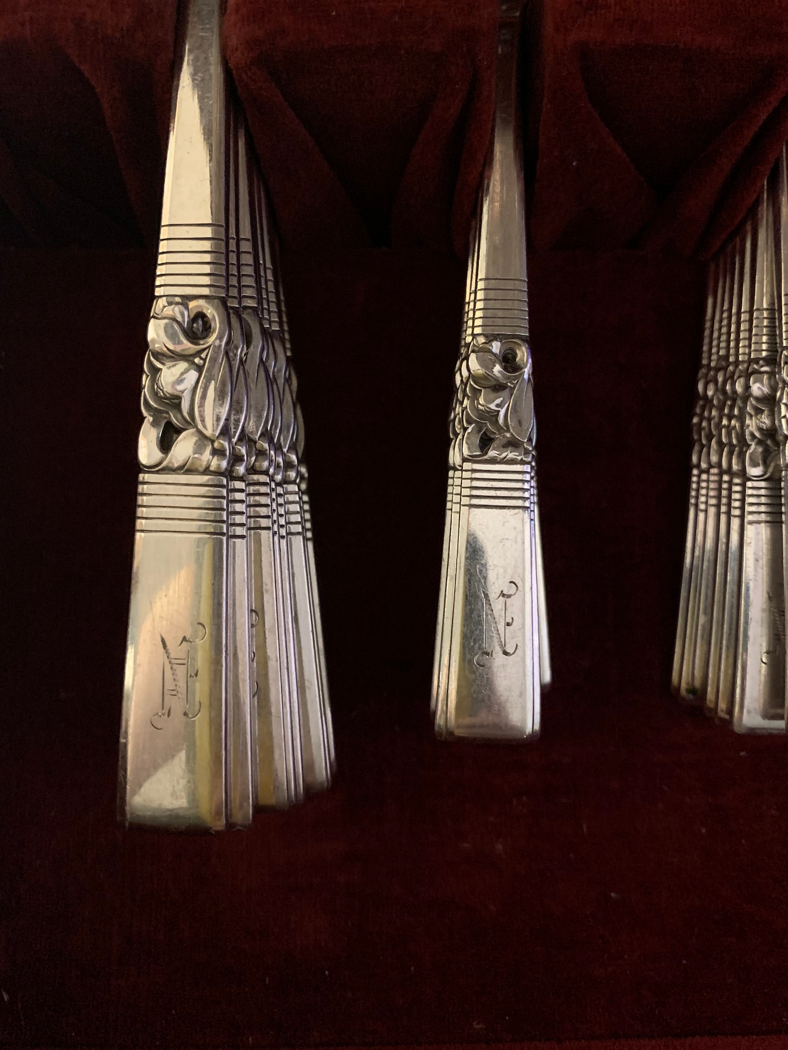 Vintage Community Silverware 77pcs engraved With the Letter Etsy