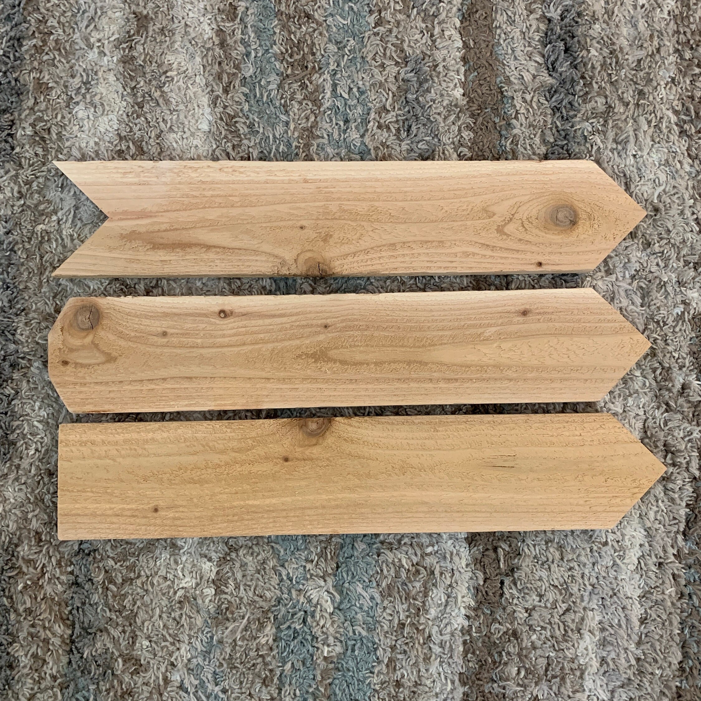 Unfinished Cedar Wood Arrows 3.5 X 18 and 1/2 Thick Etsy