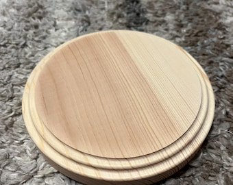 Unfinished Round Circle Wood Plaques 4"-11" 3/4in Thick w/ Edge Profiles