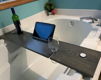 Handmade Stained Bathtub tray/caddy