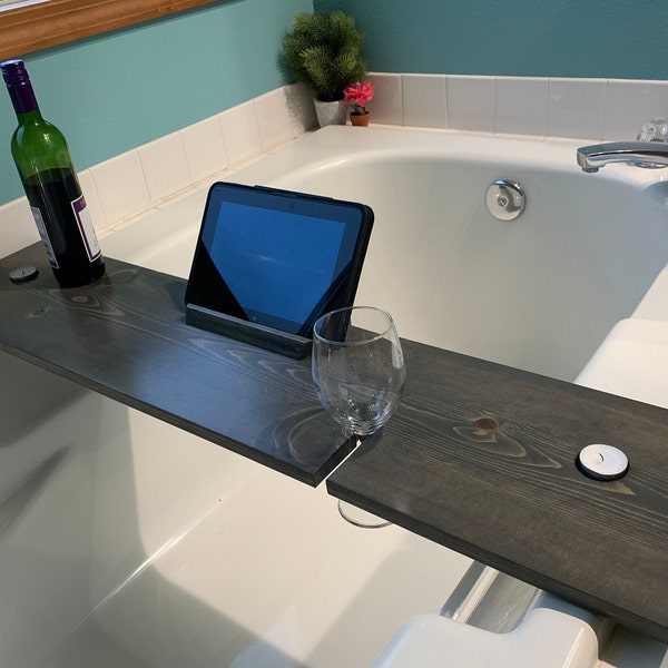 Handmade Stained Bathtub tray/caddy