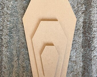Wood Coffin Router Template: Halloween Decor, 1/2" MDF