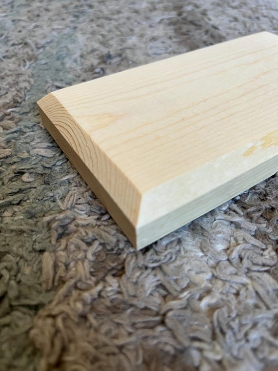Unfinished Pine Wood Plaque, Chamfer Edge, DIY Sign Board