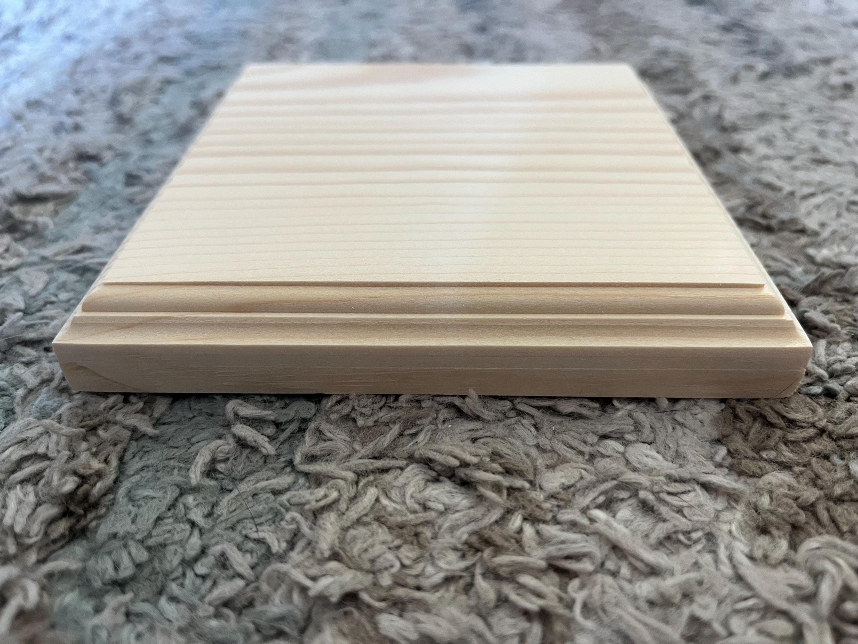 Unfinished Wood Riser With Multiple Edge Profile Options 5