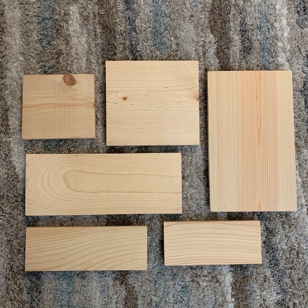 Unfinished Wood Shelf Sitters 3.5, 5.5, 7.5 X 622 Wide 3/4in Thick Etsy