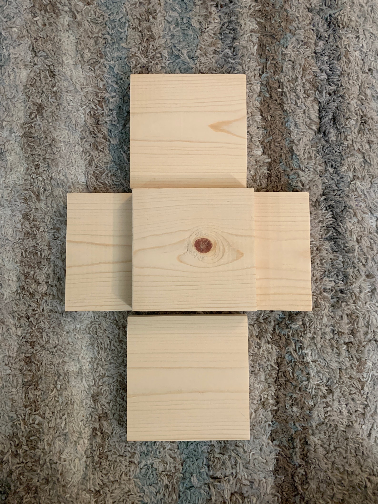 Unfinished Wood Plaques 5 X 5 & 3/4in Thick 5 Etsy