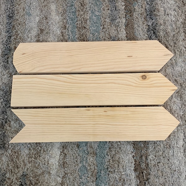 Unfinished Pine Wood Arrows 3.5" x 18" and 3/4" thick