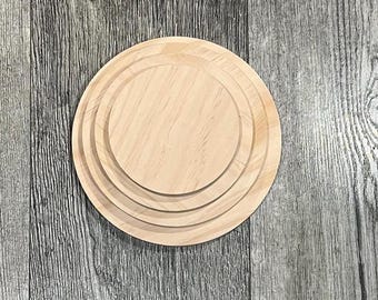 Unfinished Round Circle Wood Plaques 4"-11" 3/4in thick