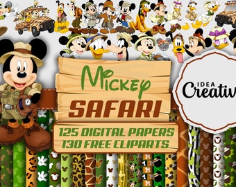 Mickey And Minnie Heads Safari Or Jungle Hats Svg Pdf Etsy