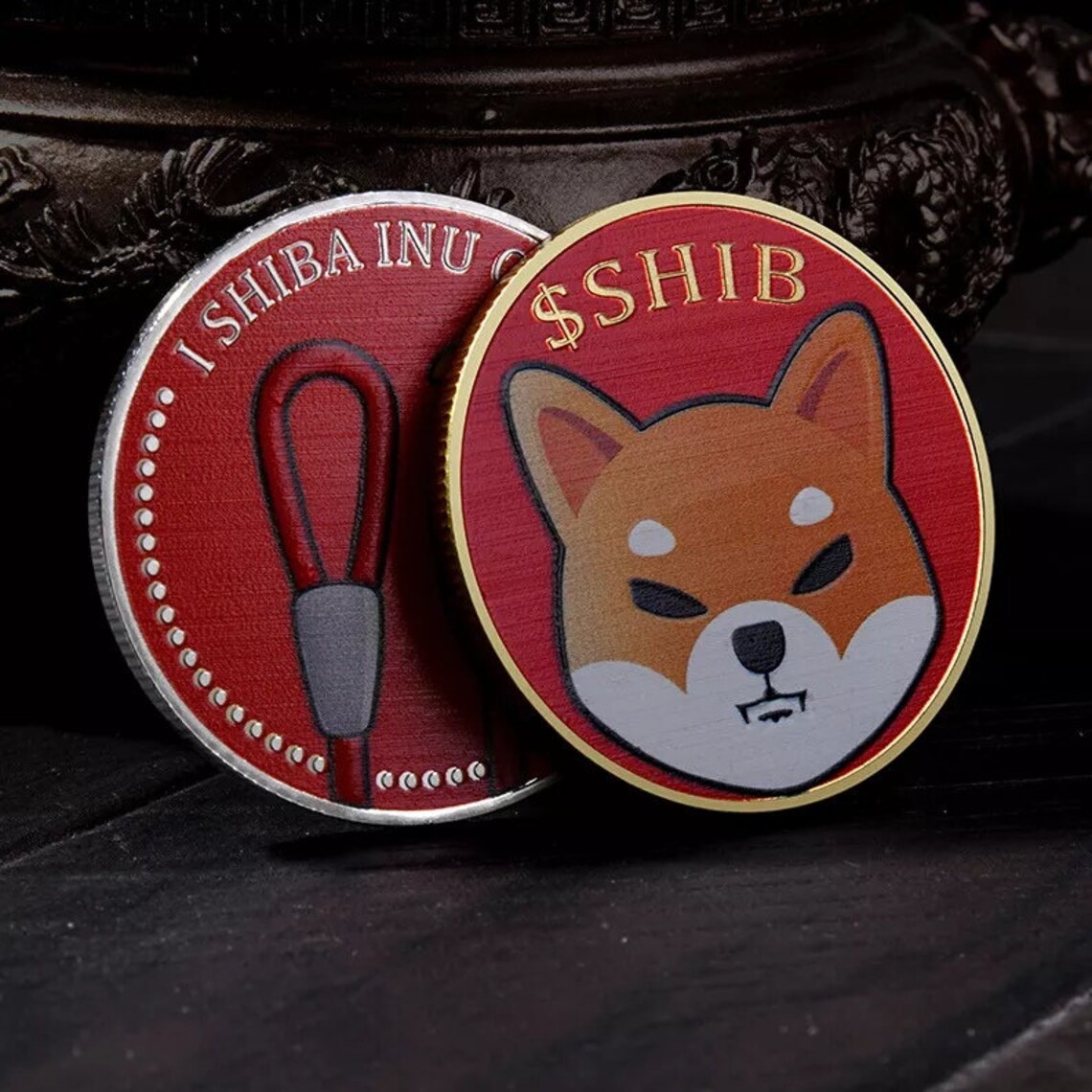 Gold Shiba Inu Physical Collectable Digital Coin ShibaInu Gift Etsy