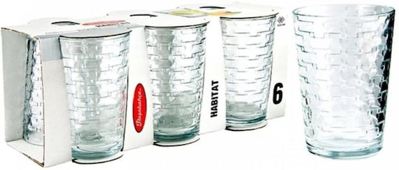 Pasabahce Habitat 200ml Modern Drinking Glasses Juice Water