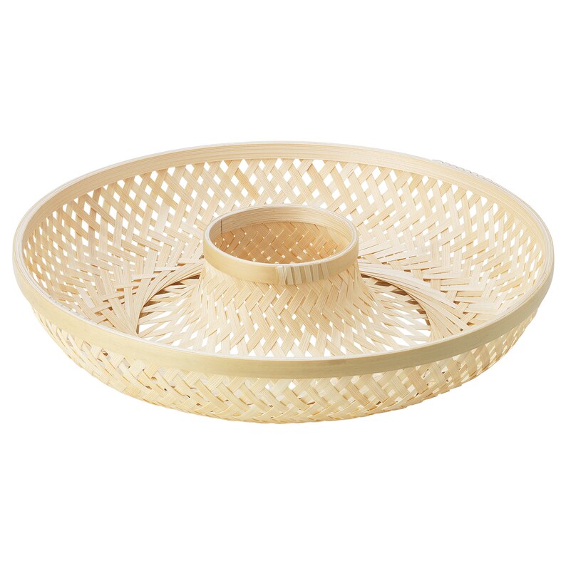 Handmade Bamboo Serving Basket Bamboo 29 Cm Etsy