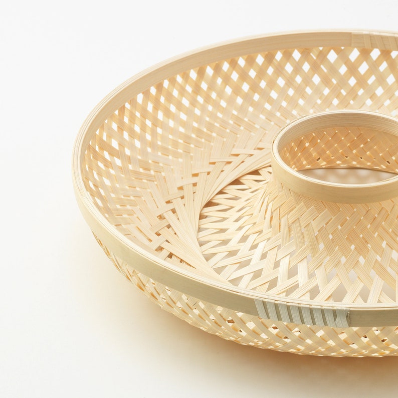 Handmade Bamboo Serving Basket Bamboo 29 Cm Etsy