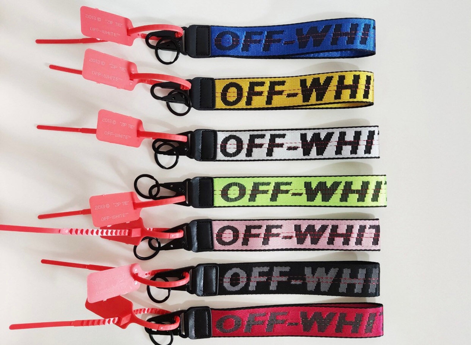 OFF WHITE wristlet keychain Etsy
