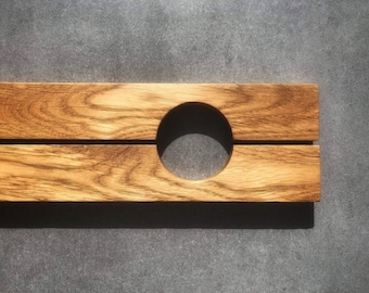 Maniglie in legno di linea, rovere massello, maniglie lunghe minimaliste per mobili, maniglie per cassetti in legno, maniglie sottili per guardaroba, maniglie in legno moderne