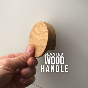 Schrankknöpfe/massive Eiche/runde Holzgriffe/Holz Schubladengriffe/Schränke dünne Griffe/modernes Design Griffe/rustikaler Griff