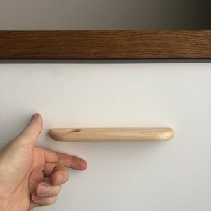 Cabinet Knobs/Solid Maple Handle/Line Wooden Handles/Wood Drawer Handles/Wardrobe Thin Pulls/Modern Design Handles/Rustic Handle